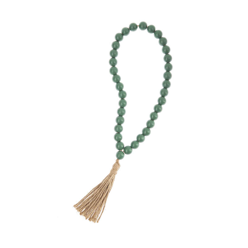 Bead Loop with Tassel - Teal