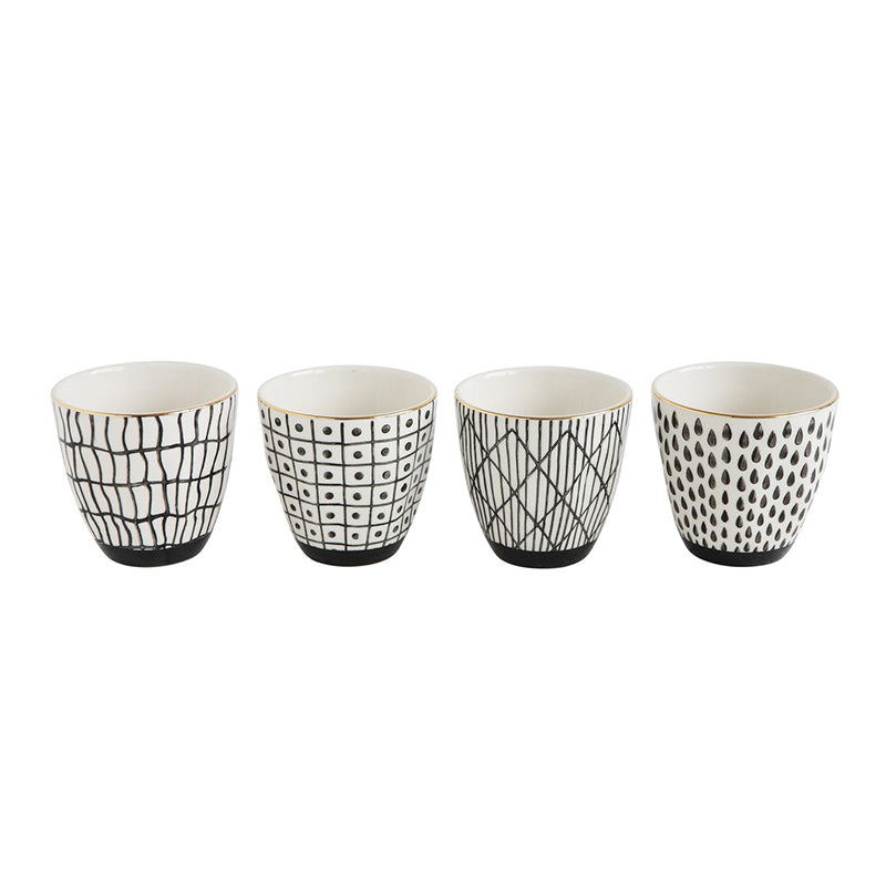 Patterned Stoneware Cup