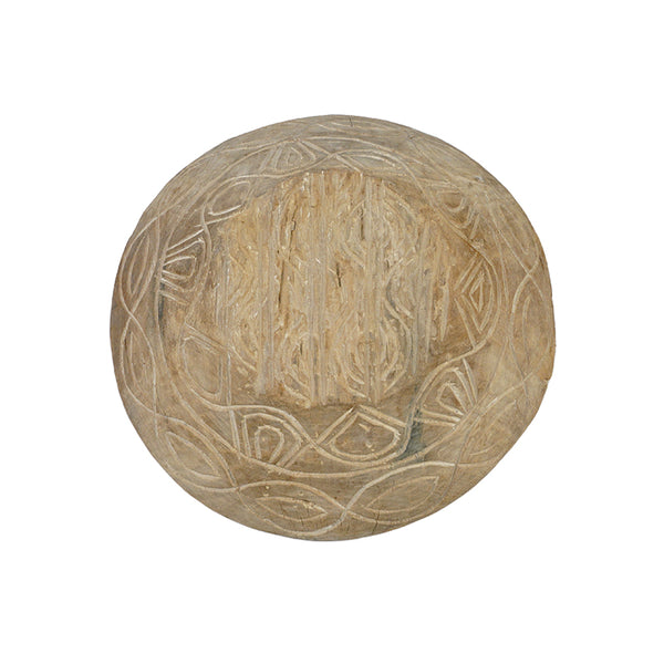 Reclaimed Teak Wood Bowl - Back