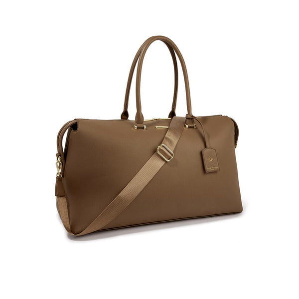 Kensington Vegan Leather Brown Weekend Bag