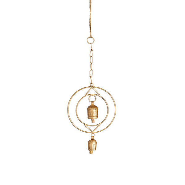 Small Bell & Circle Hanging Decor