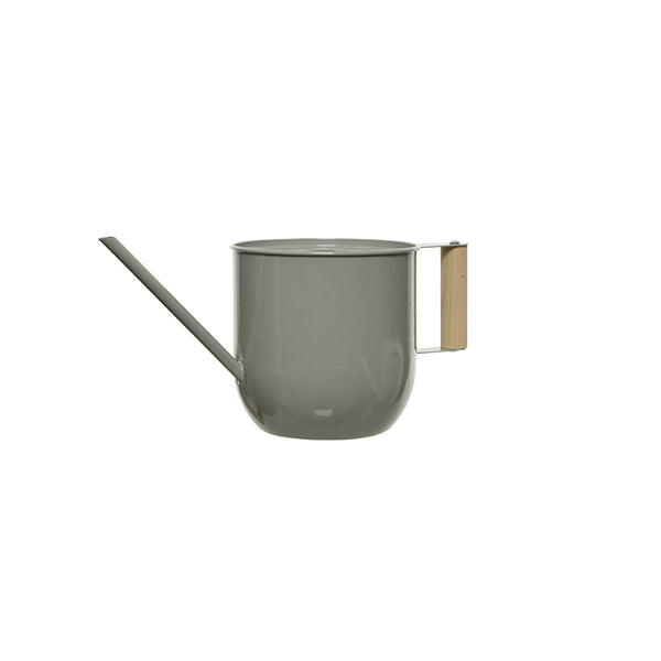 Short Metal Watering Can - Grey