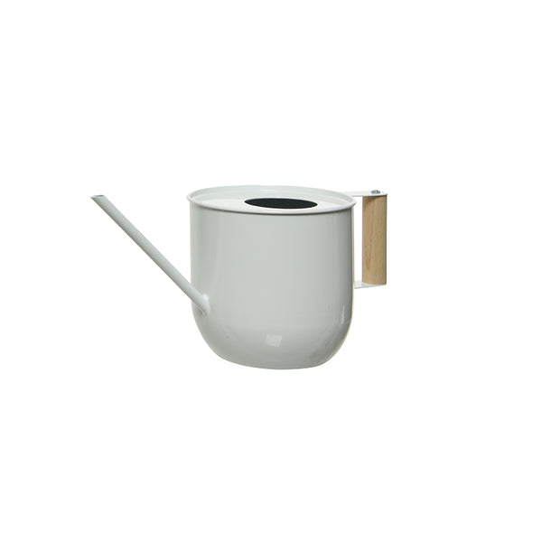 Short Metal Watering Can - White