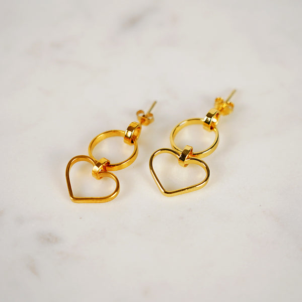 Small Gold Elide Earrings - Small