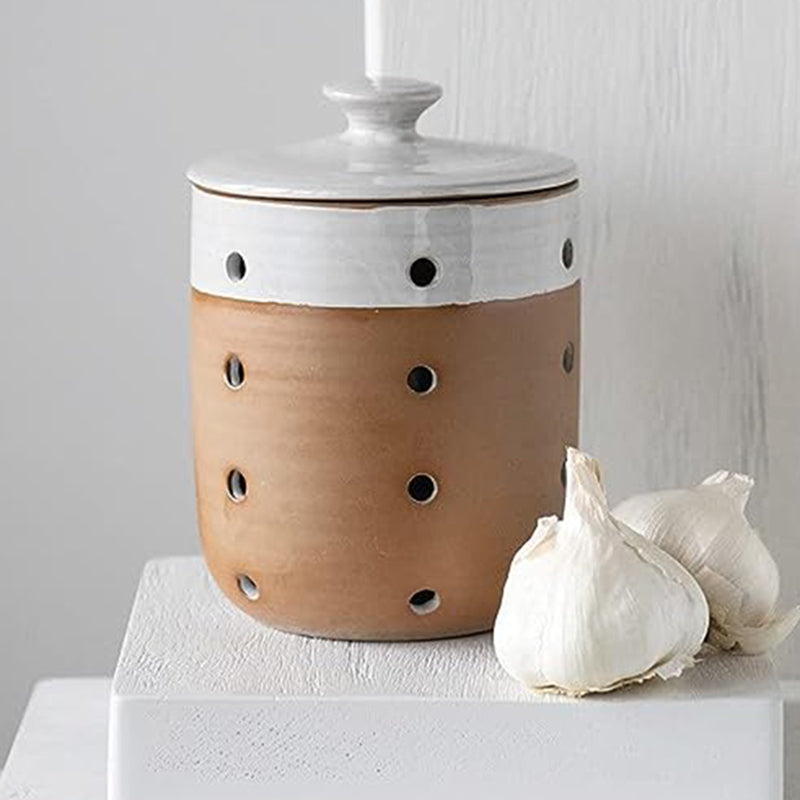 Ceramic Garlic & Onion Keeper