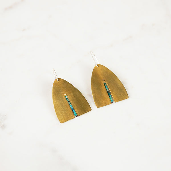  Turquoise Cut-Out Earrings - Large