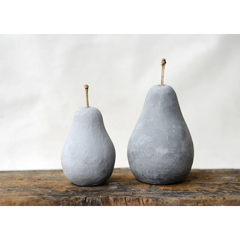 Decorative Cement Pear in environment