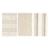 Striped Cotton Tea Towels - Set of 3 (All patterns visible)