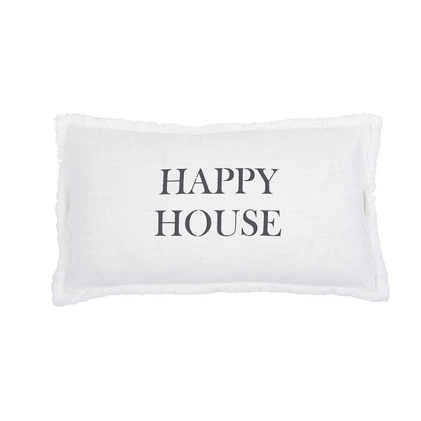 Happy House Throw Pillow