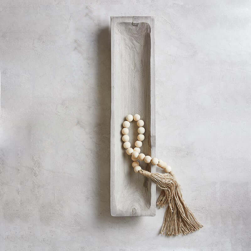  View details for Blonde Wood Beads with Jute Tassel Blonde Wood Beads with Jute Tassel