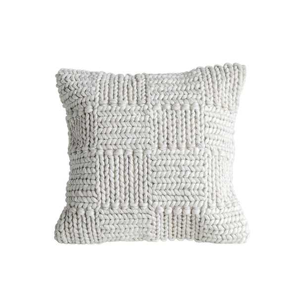 Knit Wool Throw Pillow