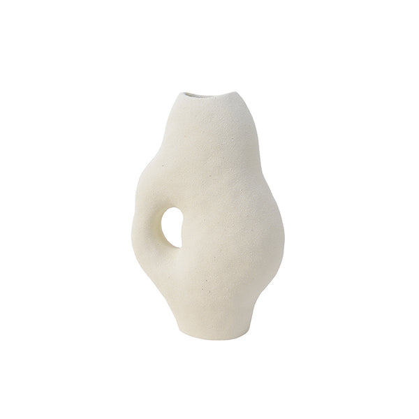 Stoneware Organic Shape Vase - 10.25"