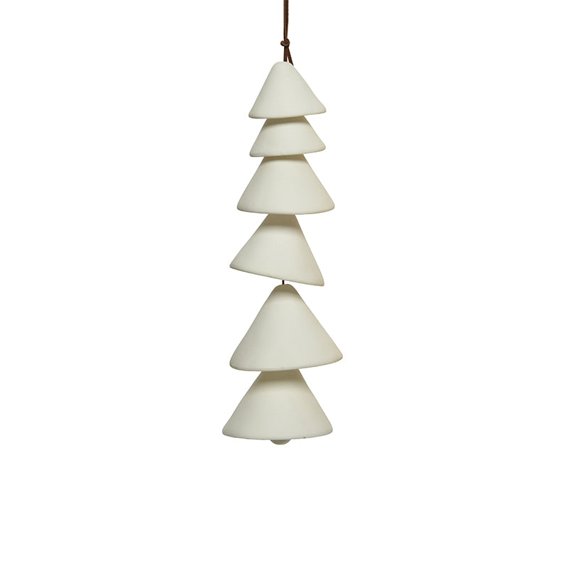 Hanging Porcelain Bell Chimes - White
